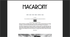 Desktop Screenshot of macaronyproductions.com